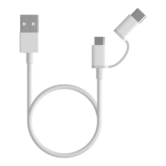 Bild von Mi 2-in-1 USB-Kabel Micro USB to Type C (30cm) 