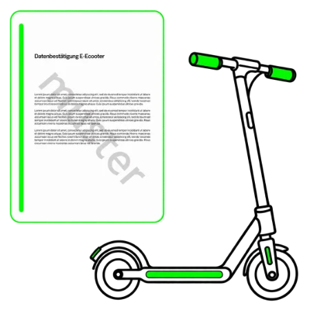 Bild von Datenbestaetigung E-Scooter